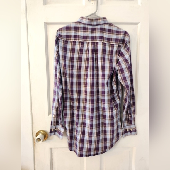 Peter Millar long-sleeved plaid button-down shirt. Size M. - Picture 2 of 6